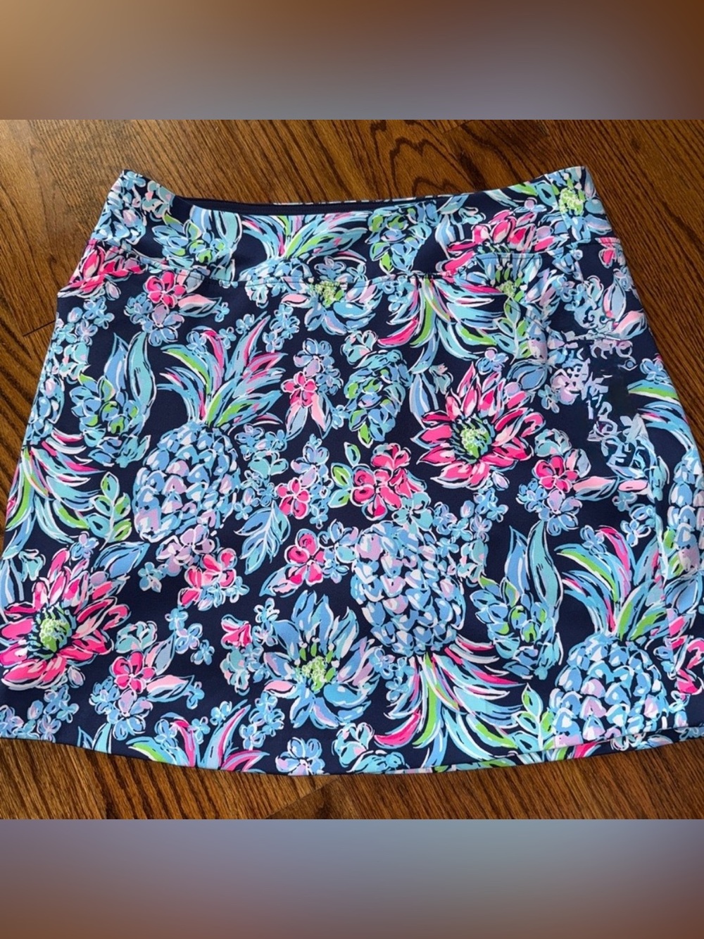 EUC💗 Lilly Pulitzer Luxletic Monica skort “Pineapple Paradise” sz 14